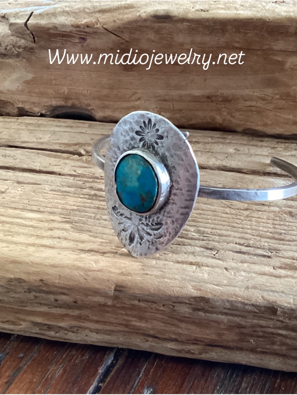 Sterling Silver and Turquoise Cuff Bracelet